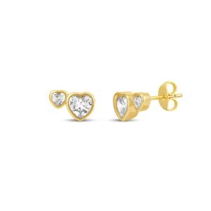 Two of Hearts Studs