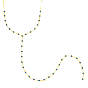 Deep Blue Bezel Lariat